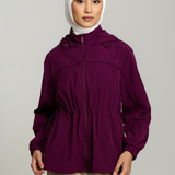Neo X Windbreaker in Aubergine
