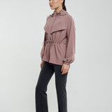 Lara Aeroshade Cinched Windbreaker in Rose Mauve
