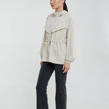 Lara Aeroshade Cinched Windbreaker in Stone