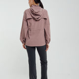 Lara Aeroshade Cinched Windbreaker in Rose Mauve