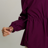 Neo X Windbreaker in Aubergine