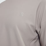 Lily Basic Ribbed Top in Taupe