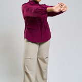 Neo Windbreaker Top in Magenta