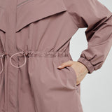 Lara Aeroshade Cinched Windbreaker in Rose Mauve