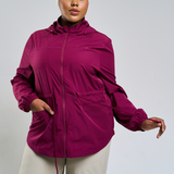 Neo Windbreaker Top in Magenta