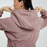 Lara Aeroshade Cinched Windbreaker in Rose Mauve