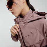 Lara Aeroshade Cinched Windbreaker in Rose Mauve