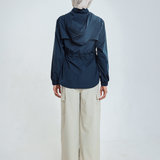 Neo X Windbreaker in Charcoal Blue