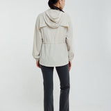 Lara Aeroshade Cinched Windbreaker in Stone