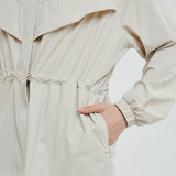 Lara Aeroshade Cinched Windbreaker in Stone
