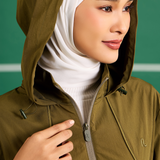 Iris Adjustfit Windbreaker Olive & Light Beige