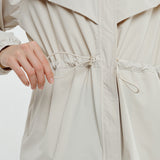 Lara Aeroshade Cinched Windbreaker in Stone