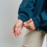 Thara Boxy Windbreaker in Teal Blue