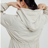 Lara Aeroshade Cinched Windbreaker in Stone