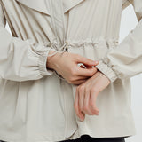 Lara Aeroshade Cinched Windbreaker in Stone