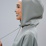 Natalia Hoodie Dress in Ash Green