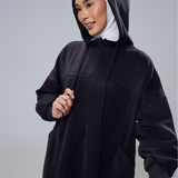 Natalia Hoodie Dress in Black