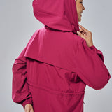 Neo Windbreaker Top in Magenta