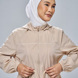 Neo Windbreaker Top in Khaki