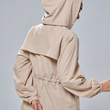 Neo Windbreaker Top in Khaki
