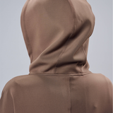 Natalia Hoodie Dress in Dark Brown