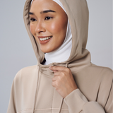 Natalia Hoodie Dress in Khaki