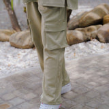 Orly Cargo Pants in Moss Green