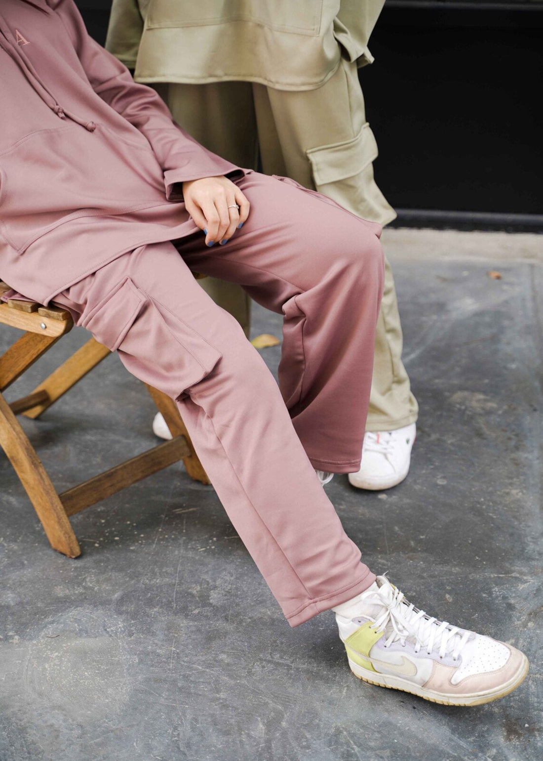 Orly Cargo Pants in Twilight Purple
