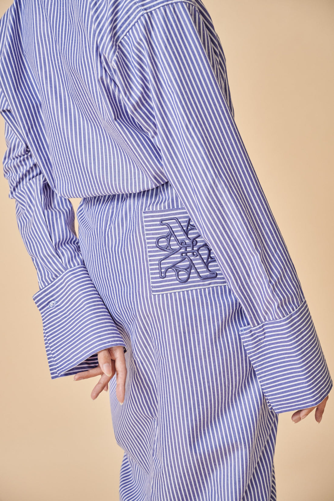 Laurel Stripe Pario set in Blue