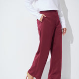 Marina Straight Cut Pants in Mulberry