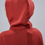 Natalia Hoodie Dress in Red
