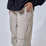 Ruby Pleated Track Pants in Khaki