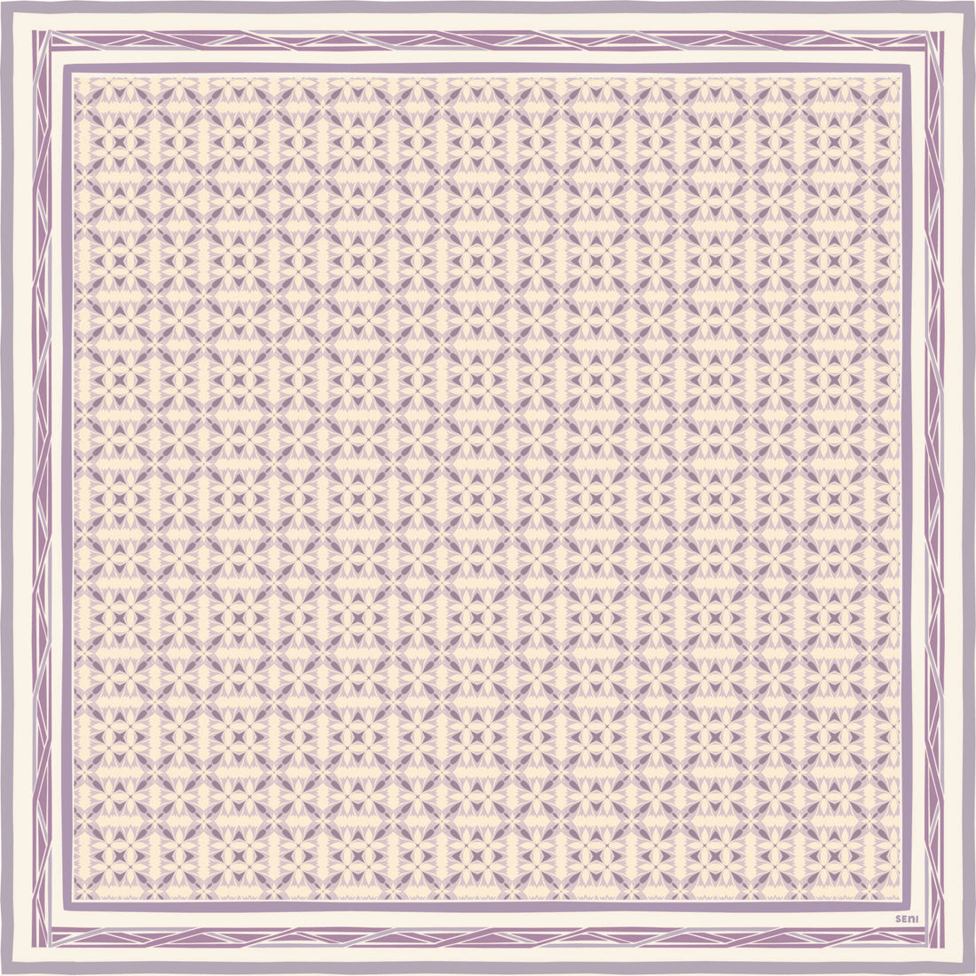 Grace Monogram Scarf in Lavender