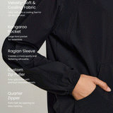 Aero Swift-fit Windbreaker in Black