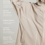 Talia Dynamic Windbreaker in Grey