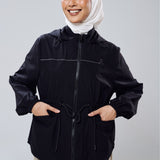 Neo Windbreaker Top in Black