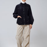 Neo Windbreaker Top in Black