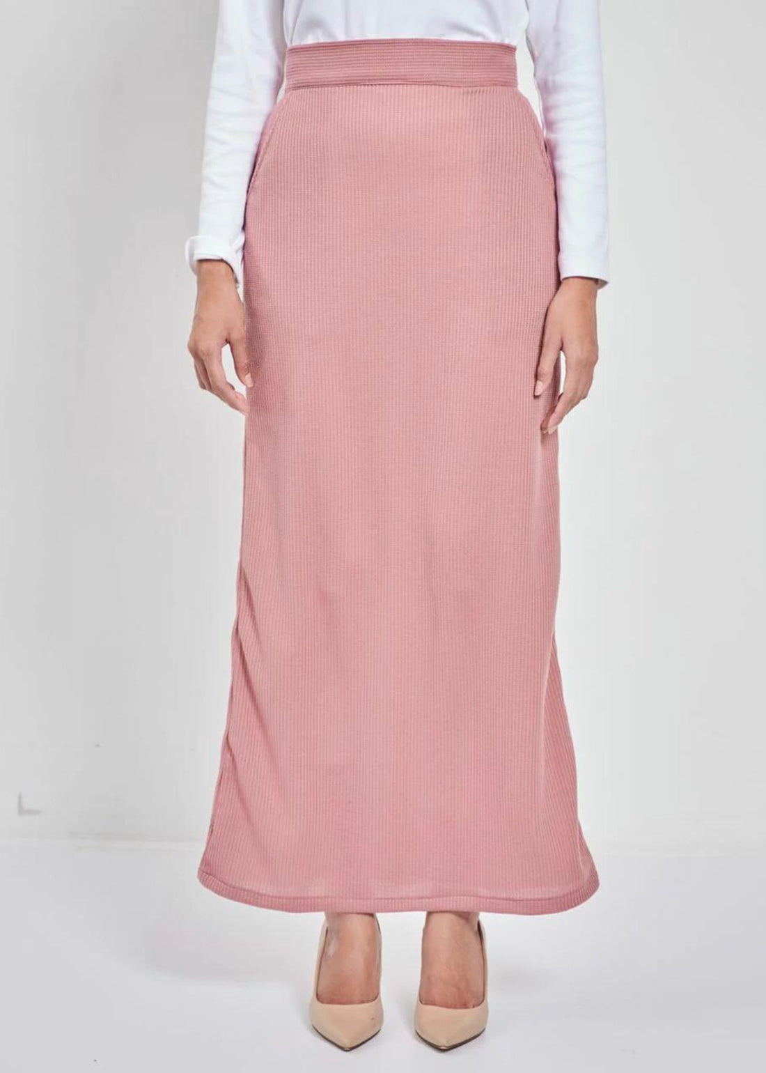 DONNA A Line Skirt in Watermelon Pink