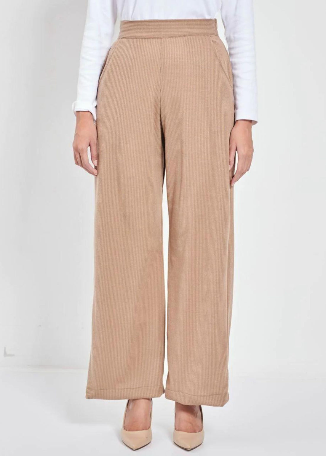 DONNA Straight Cut Pants in Cocoa Brown