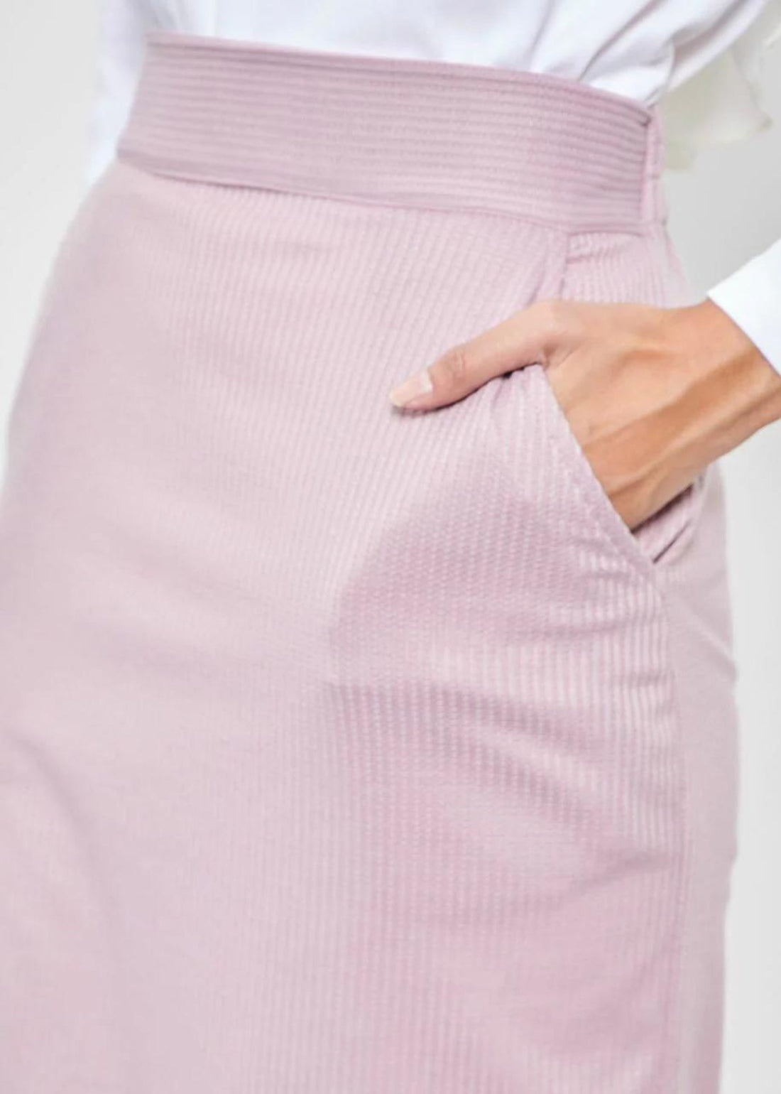 DONNA A Line Skirt in Periwinkle