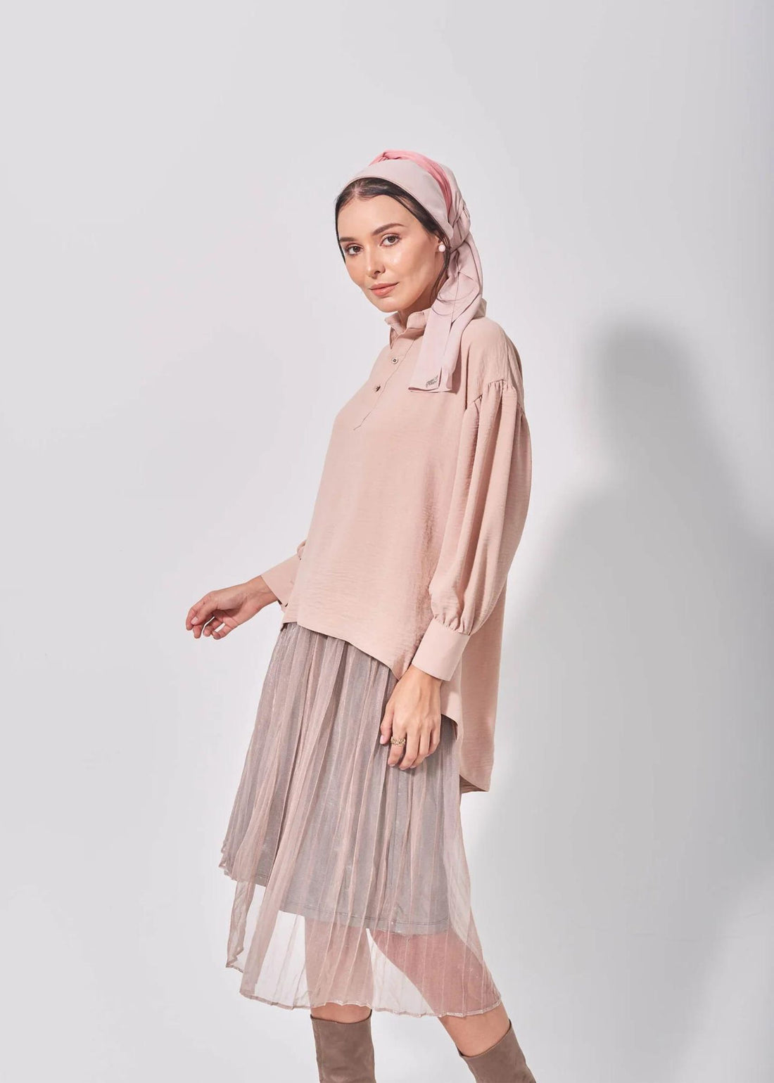 IRIS Top In Nude Brown