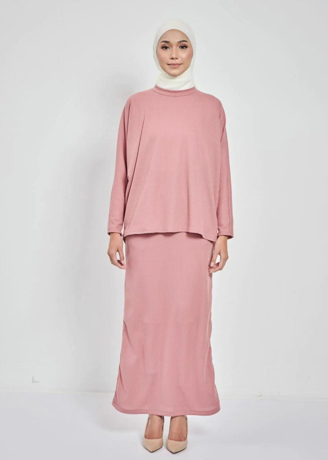 DONNA A Line Skirt in Watermelon Pink