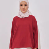 DONNA Waffle Knit in Ruby Red