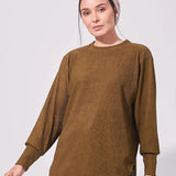 IVY Mini Knit Top In Army Green
